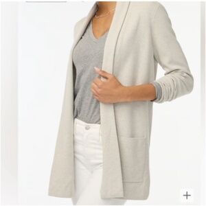 J. Crew Factory 100% Cotton Chelsea Sweater Blazer in Heather Dusk
